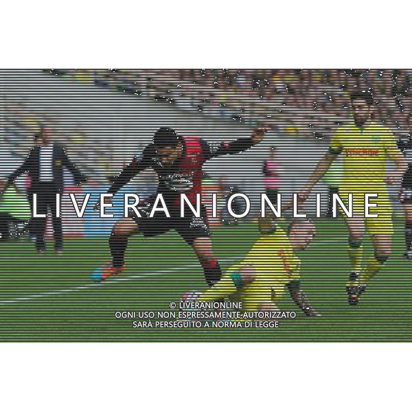 Benjamin ANDRE / Kian HANSEN - 02.11.2014 - Nantes / Rennes - 12eme journee de Ligue 1 Photo : Vincent MICHEL / Icon Sport AG ALDO LIVERANI SAS ONLY ITALY