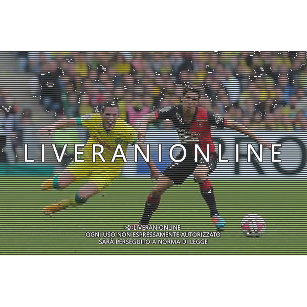 Jordan VERETOUT / Vincent PAJOT - 02.11.2014 - Nantes / Rennes - 12eme journee de Ligue 1 Photo : Vincent MICHEL / Icon Sport AG ALDO LIVERANI SAS ONLY ITALY