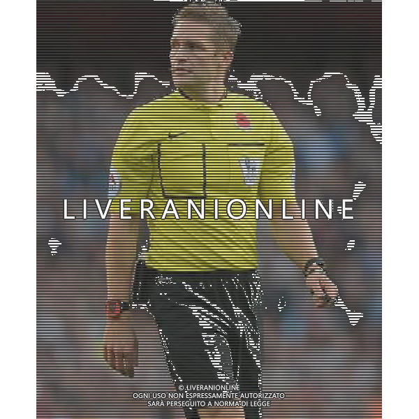 Referee Craig Pawson during the game Photographer Ian Cook/CameraSport Football - Barclays Premiership - Arsenal v Burnley - Saturday 1st November 2014 - Emirates Stadium - London © CameraSport - 43 Linden Ave. Countesthorpe. Leicester. England. LE8 5PG - Tel: +44 (0) 116 277 4147 - admin@camerasport.com - www.camerasport.com AG ALDO LIVERANI SAS ONLY ITALY