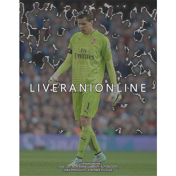 Arsenal\'s Wojciech Szcz sny in action during todays match Photographer Ian Cook/CameraSport Football - Barclays Premiership - Arsenal v Burnley - Saturday 1st November 2014 - Emirates Stadium - London © CameraSport - 43 Linden Ave. Countesthorpe. Leicester. England. LE8 5PG - Tel: +44 (0) 116 277 4147 - admin@camerasport.com - www.camerasport.com AG ALDO LIVERANI SAS ONLY ITALY