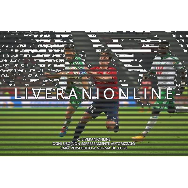 Loic PERRIN / Michael FREY - 01.11.2014 - Lille / Saint Etienne - 12eme journee de Ligue 1 - Photo : Dave Winter / Icon Sport AG ALDO LIVERANI SAS ONLY ITALY