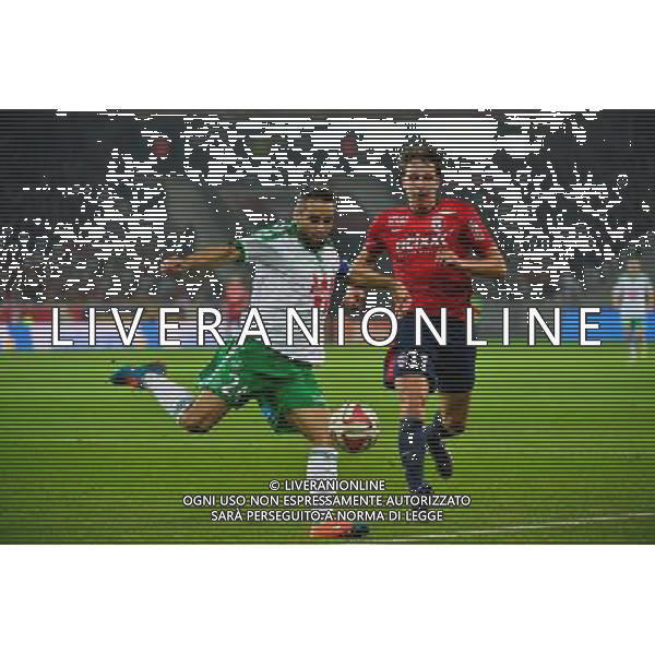 Loic PERRIN / Michael FREY - 01.11.2014 - Lille / Saint Etienne - 12eme journee de Ligue 1 - Photo : Dave Winter / Icon Sport AG ALDO LIVERANI SAS ONLY ITALY