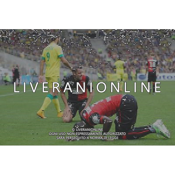 Itay SHECHTER / Cheik MBENGUE / Sylvain ARMAND - 02.11.2014 - Nantes / Rennes - 12eme journee de Ligue 1 Photo : Vincent MICHEL / Icon Sport AG ALDO LIVERANI SAS ONLY ITALY