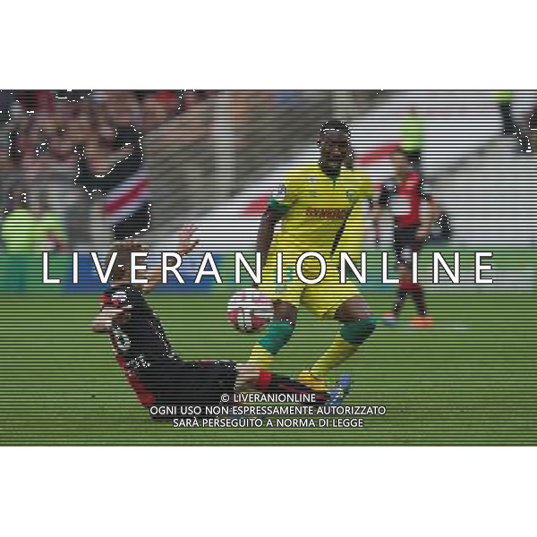 Serge GAKPE / Pedro HENRIQUE - 02.11.2014 - Nantes / Rennes - 12eme journee de Ligue 1 Photo : Vincent MICHEL / Icon Sport AG ALDO LIVERANI SAS ONLY ITALY