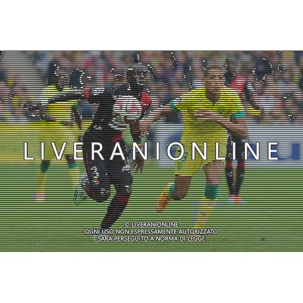Yacine BAMMOU / Cheik MBENGUE - 02.11.2014 - Nantes / Rennes - 12eme journee de Ligue 1 Photo : Vincent MICHEL / Icon Sport AG ALDO LIVERANI SAS ONLY ITALY