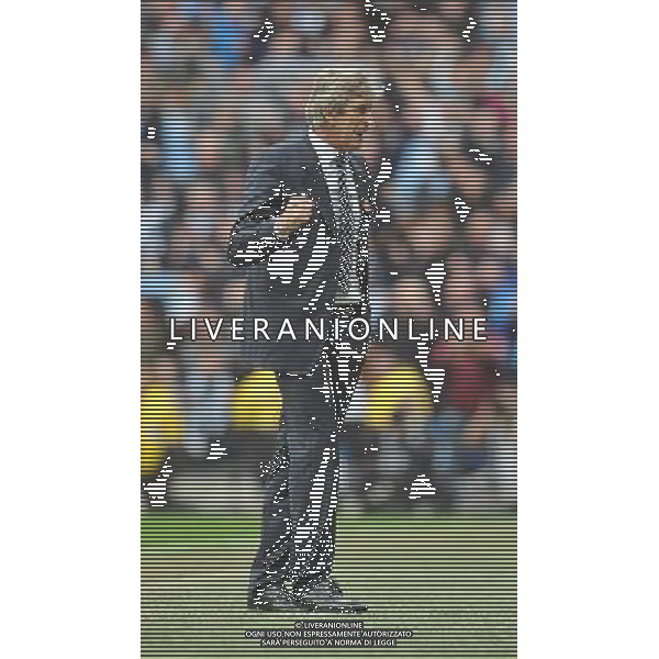That felt good thinks Manchester City\'s Manager Manuel Pellegrini Photographer Dave Howarth/CameraSport Football - Barclays Premiership - Manchester City v Manchester United - Sunday 2nd November 2014 - Etihad Stdium - Manchester © CameraSport - 43 Linden Ave. Countesthorpe. Leicester. England. LE8 5PG - Tel: +44 (0) 116 277 4147 - admin@camerasport.com - www.camerasport.com AG ALDO LIVERANI SAS ONLY ITALY