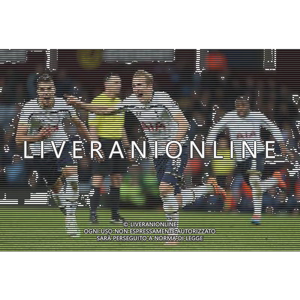 Tottenham Hotspur\'s Harry Kane celebrates the winning goal Photographer Kieran Galvin/CameraSport Football - Barclays Premiership - Aston Villa v Tottenham Hotspur - Sunday 2nd November 2014 - Villa Park - Birmingham å© CameraSport - 43 Linden Ave. Countesthorpe. Leicester. England. LE8 5PG - Tel: +44 (0) 116 277 4147 - admin@camerasport.com - www.camerasport.com /AGENZIA ALDO LIVERANI SAS - ITALY ONLY - EDITORIAL USE ONLY