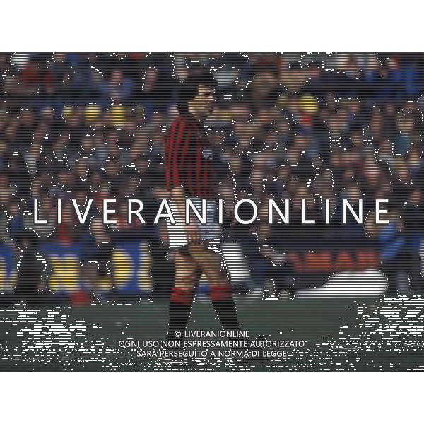 ARCHIVIO LIVERANI NELLA FOTO VINICIO VERZA CON LA MAGLIA DEL MILAN AG ALDO LIVERANI SAS