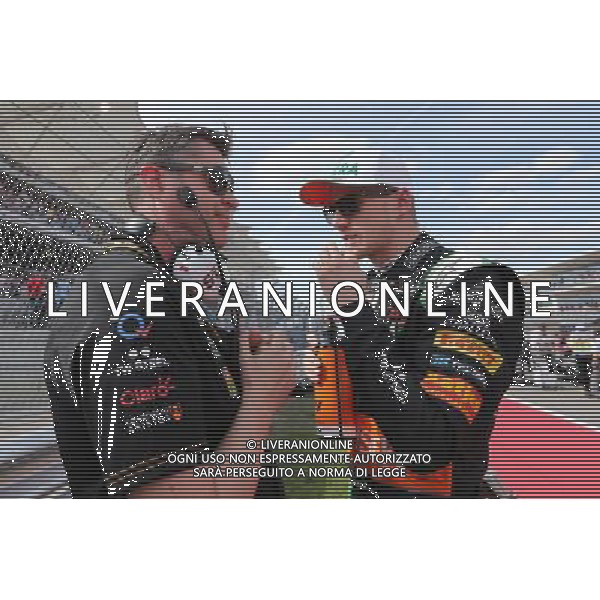 (L to R): Bradley Joyce (GBR) Sahara Force India F1 Race Engineer with Nico Hulkenberg (GER) Sahara Force India F1 on the grid. 02.11.2014. Formula 1 World Championship, Rd 17, United States Grand Prix, Austin, Texas, USA, Race Day. AG ALDO LIVERANI SAS ONLY ITALY