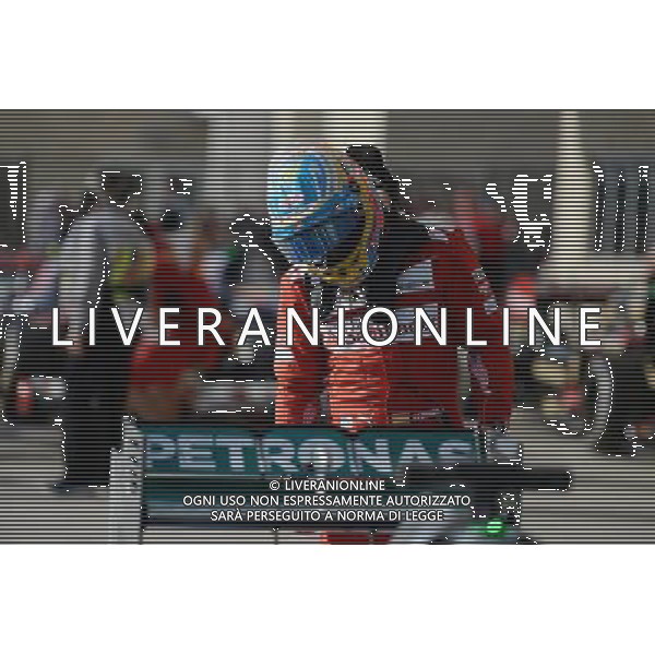 Fernando Alonso (ESP) Ferrari in parc ferme. 02.11.2014. Formula 1 World Championship, Rd 17, United States Grand Prix, Austin, Texas, USA, Race Day. AG ALDO LIVERANI SAS ONLY ITALY