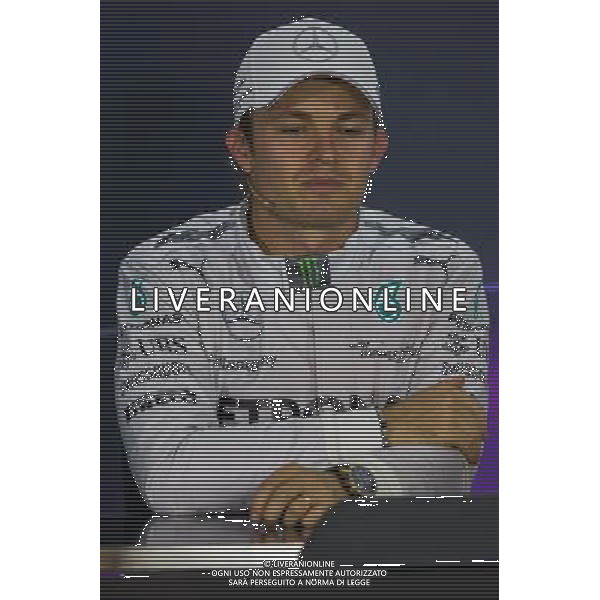 Nico Rosberg (GER) Mercedes AMG F1 in the FIA Press Conference. 02.11.2014. Formula 1 World Championship, Rd 17, United States Grand Prix, Austin, Texas, USA, Race Day. AG ALDO LIVERANI SAS ONLY ITALY