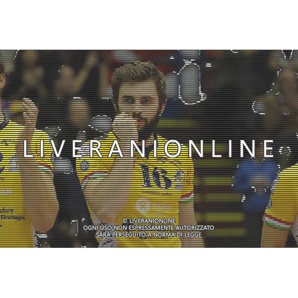 Campionato SuperLega UnipolSai - 4Â° giornata Assago (Milano) 2-11-2014 Mediolanum Forum Revivre Milano vs Modena Volley nella foto Uros Kovacevic (Modena Volley) foto Roberto Garavaglia - ag. Aldo Liverani sas