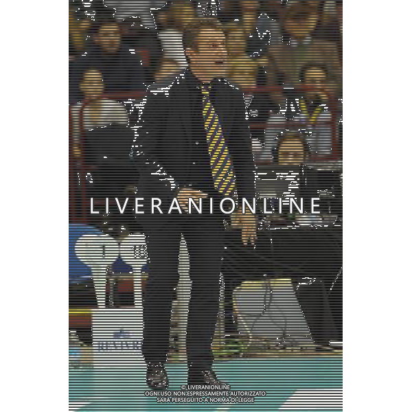 Campionato SuperLega UnipolSai - 4Â° giornata Assago (Milano) 2-11-2014 Mediolanum Forum Revivre Milano vs Modena Volley nella foto Angelo Lorenzetti allenatore Modena Volley foto Roberto Garavaglia - ag. Aldo Liverani sas