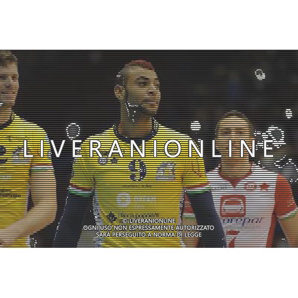 Campionato SuperLega UnipolSai - 4Â° giornata Assago (Milano) 2-11-2014 Mediolanum Forum Revivre Milano vs Modena Volley nella foto Earvin Ngapeth (Modena Volley) foto Roberto Garavaglia - ag. Aldo Liverani sas