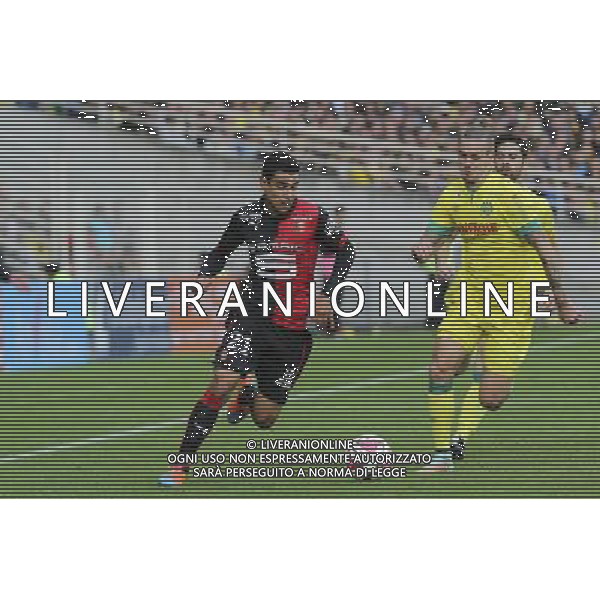 Benjamin ANDRE / Kian HANSEN - 02.11.2014 - Nantes / Rennes - 12eme journee Ligue 1 Photo : Vincent Michel / Icon Sport AG ALDO LIVERANI SAS ONLY ITALY