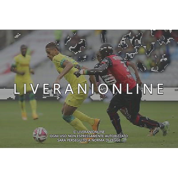 Yacine BAMMOU / Cheik MBENGUE - 02.11.2014 - Nantes / Rennes - 12eme journee Ligue 1 Photo : Vincent Michel / Icon Sport AG ALDO LIVERANI SAS ONLY ITALY