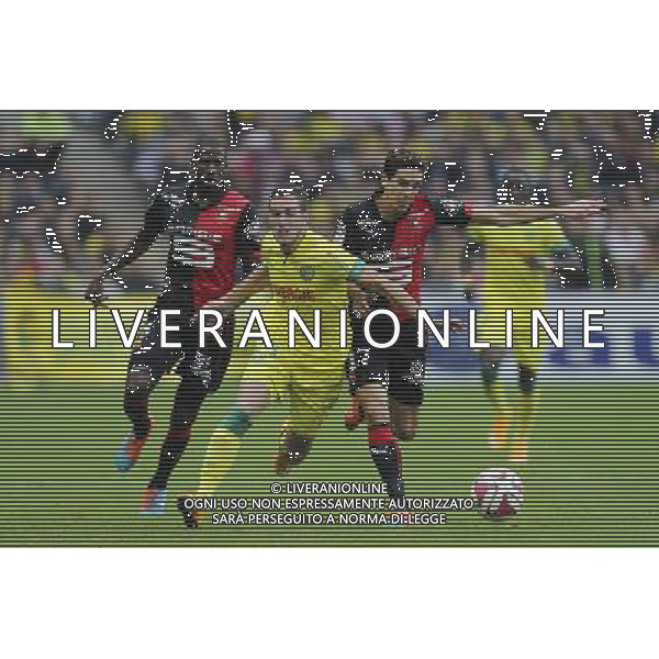 Jordan VERETOUT / Vincent PAJOT - 02.11.2014 - Nantes / Rennes - 12eme journee Ligue 1 Photo : Vincent Michel / Icon Sport AG ALDO LIVERANI SAS ONLY ITALY