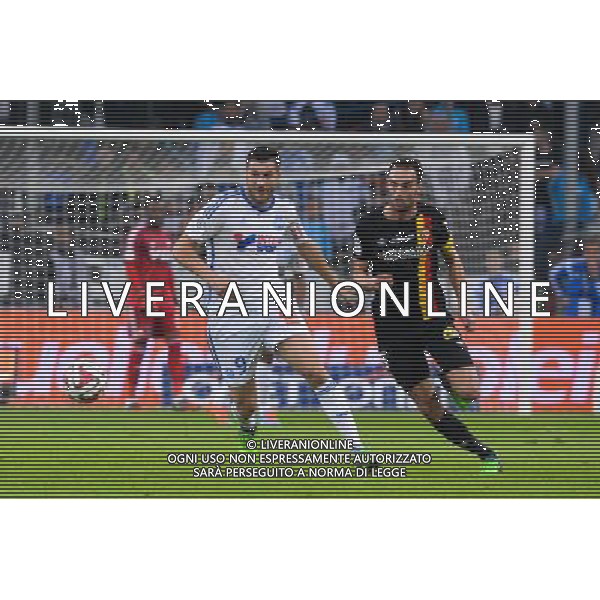 Andre Pierre GIGNAC / Jerome LE MOIGNE - 02.11.2014 - Marseille / Lens - 12eme journee de Ligue 1 - Photo : Gaston Petrelli / Icon Sport AG ALDO LIVERANI SAS ONLY ITALY