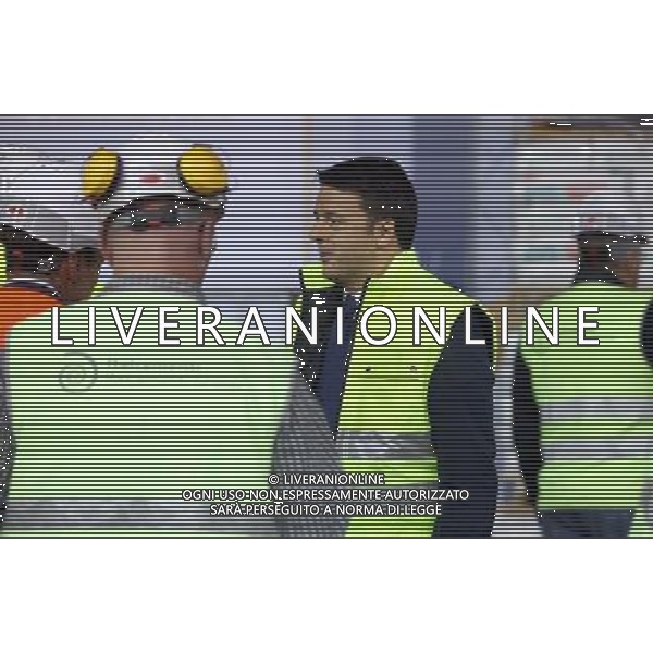 La visita del Premier Matteo Renzi all\'italcementi a Brescia 03 Novembre 2014 ©Fotolive Fabrizio Cattina/AGENZIA ALDO LIVERANI SAS 