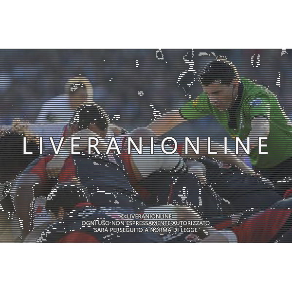 ILLUSTRATION MELEE / ARBITRE - 01.11.2014 - Lyon / Toulouse - 10eme journee de Top 14 - Photo : Jean Paul Thomas / Icon Sport /AGENZIA ALDO LIVERANI SAS - ITALY ONLY - EDITORIAL USE ONLY
