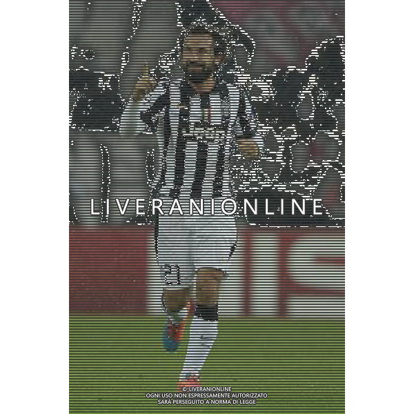 UEFA Champions League 2014/2015 Gruppo A Torino - 04.11.2014 Juventus-Olympiacos Nella Foto: andrea pirlo esulta dopo il gol /Ph.Vitez-Ag. Aldo Liverani
