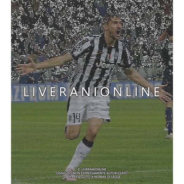 UEFA Champions League 2014/2015 Gruppo A Torino - 04.11.2014 Juventus-Olympiacos Nella Foto: llorente esulta dopo il gol /Ph.Vitez-Ag. Aldo Liverani