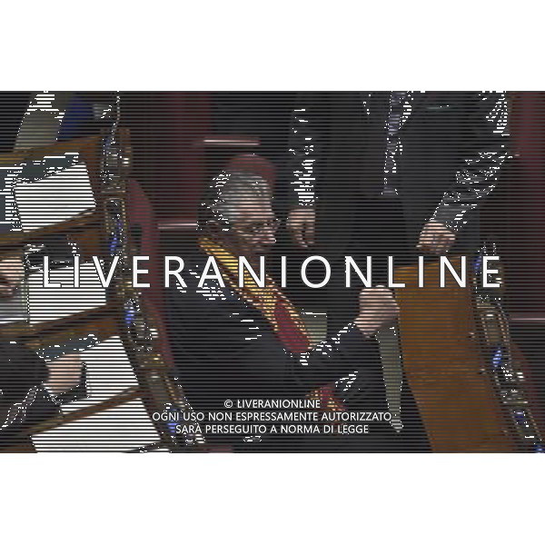 ROMA 05-11-2014 CAMERA DEI DEPUTATI-CONVERSIONE IN LEGGECON MODIFICAZIONE DEL DECRETO LEGGE 12 SETTEMBRE 2014 132 RECANTE MISURA URGENTE DEGIURISDIZIONALIZZAZIONE ED ALTRI INTERVENTI PER LA DEFINIZIONE DELL\'ARRETRATO IN MATERIA DEL PROCESSO CIVILE. NELLA FOTO UMBERTO BOSSI FOTO FAB CORRADETTI-AG ALDO LIVERANI SAS
