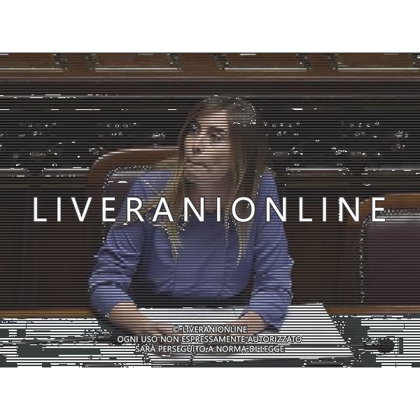 ROMA 05-11-2014 CAMERA DEI DEPUTATI-CONVERSIONE IN LEGGECON MODIFICAZIONE DEL DECRETO LEGGE 12 SETTEMBRE 2014 132 RECANTE MISURA URGENTE DEGIURISDIZIONALIZZAZIONE ED ALTRI INTERVENTI PER LA DEFINIZIONE DELL\'ARRETRATO IN MATERIA DEL PROCESSO CIVILE. NELLA FOTO MARIA ELENA BOSCHI FOTO FABRIZIO CORRADETTI-AG ALDO LIVERANI SAS