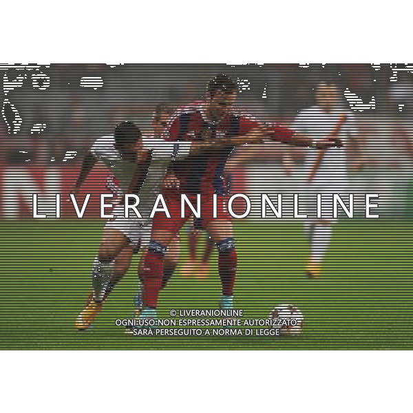 firo Fu§ball,Fussball, 05.11.2014 Uefa Champions League, CL, Saison 2014/2015 Gruppenphase, 4. Spieltag, Vorrunde FC Bayern MŸnchen, Muenchen, FCB, - AS Rom, Roma, Zweikampf, Mario Gštze, Goetze, Bayern, gegen, Jose Holebas, AS Rom, $worldrightsEs gelten unsere AGB, einsehbar auf www.firosportphoto.de copyright by firo sportphoto: Coesfelder Str.207 48249 DŸlmen www.firosportphoto.de mail@firosportphoto.de (V o l k s b a n k B o c h u m - W i t t e n ) BLZ.: 430 601 29 Kt. Nr.: 341 117 100 Tel:Ê 02594 - 9916004 Fax:Ê02594 - 9916005 /AGENZIA ALDO LIVERANI SAS - ITALY ONLY - EDITORIAL USE ONLY - Bayern Monaco - Roma