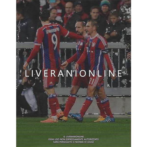 firo Fu§ball,Fussball, 05.11.2014 Uefa Champions League, CL, Saison 2014/2015 Gruppenphase, 4. Spieltag, Vorrunde FC Bayern MŸnchen, Muenchen, FCB, - AS Rom, Roma, Jubel, jubeln, Gestik, Franck Ribery, Bayern, $worldrightsEs gelten unsere AGB, einsehbar auf www.firosportphoto.de copyright by firo sportphoto: Coesfelder Str.207 48249 DŸlmen www.firosportphoto.de mail@firosportphoto.de (V o l k s b a n k B o c h u m - W i t t e n ) BLZ.: 430 601 29 Kt. Nr.: 341 117 100 Tel:Ê 02594 - 9916004 Fax:Ê02594 - 9916005 /AGENZIA ALDO LIVERANI SAS - ITALY ONLY - EDITORIAL USE ONLY - Bayern Monaco - Roma