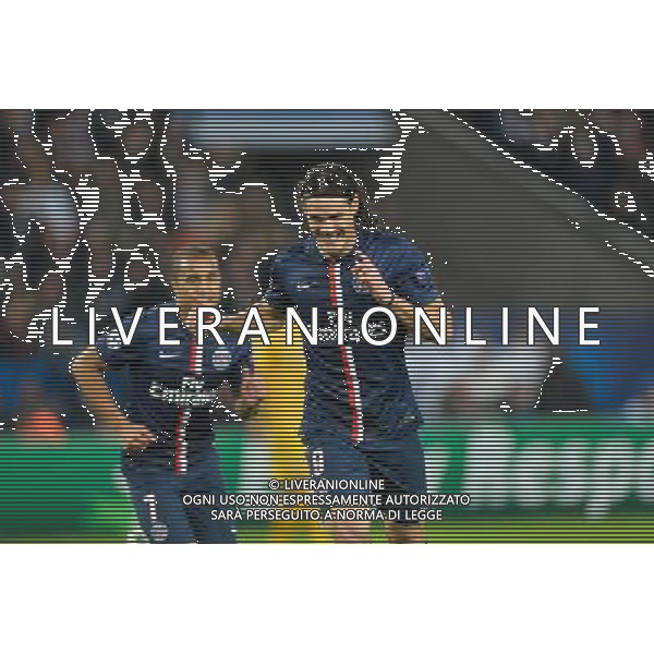 Joie Edinson CAVANI - 05.11.2014 - Paris Saint Germain / Apoel Nicosie - Champions League Photo : Aurelien Meunier / Icon Sport /AGENZIA ALDO LIVERANI SAS - ITALY ONLY - EDITORIAL USE ONLY