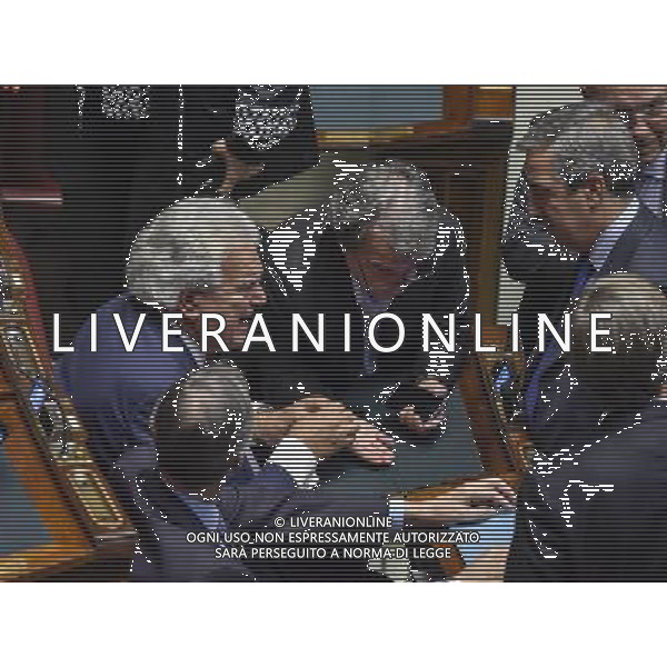 Roma - 06/11/2014 - Montecitorio - Seduta comune per l\'elezione dei giudici della Corte Costituzionale e componenti del CSM - nella foto: Denis Verdini parla con Renato Brunetta e Maurizio Gasparri /Ph. Fabrizio Corradetti - Ag. Aldo Liverani sas