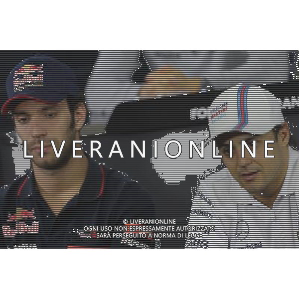 Felipe Massa (BRA), Williams F1 Team and Jean-Eric Vergne (FRA), Scuderia Toro Rosso 06.11.2014. Formula 1 World Championship, Rd 18, Brazilian Grand Prix, Sao Paulo, Brazil, Preparation Day. AG ALDOL IVERANI SAS ONLY ITALY