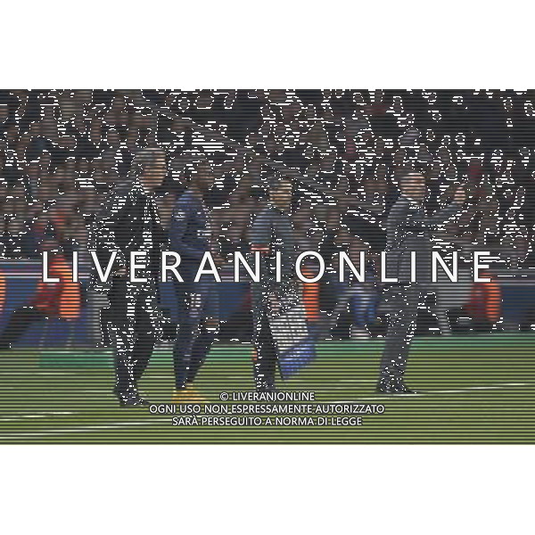 Laurent Blanc / Jean Christophe Bahebec - 05.11.2014 - Paris Saint Germain / Apoel Nicosie - Champions League Photo : Aurelien Meunier / Icon Sport AG ALDO LIVERANI SAS ONLY ITALY