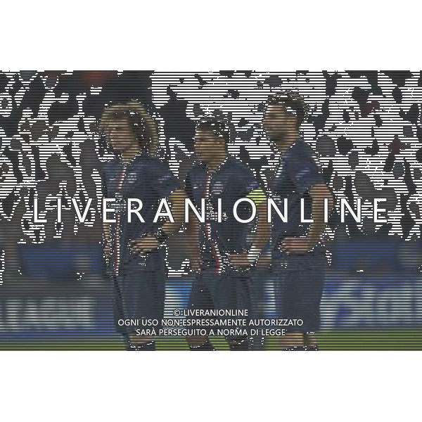 David Luiz / Thiago Silva - 05.11.2014 - Paris Saint Germain / Apoel Nicosie - Champions League Photo : Aurelien Meunier / Icon Sport AG ALDO LIVERANI SAS ONLY ITALY