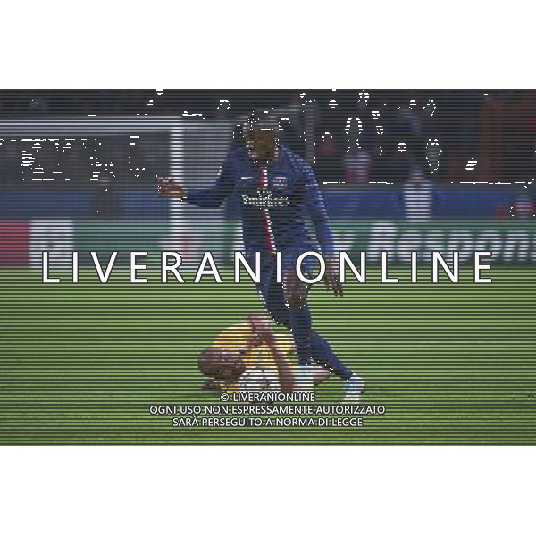 Blaise MATUIDI / Rafik DJEBBOUR - 05.11.2014 - Paris Saint Germain / Apoel Nicosie - Champions League Photo : Winterpress / Icon Sportw AG ALDO LIVERANI SAS ONLY ITALY