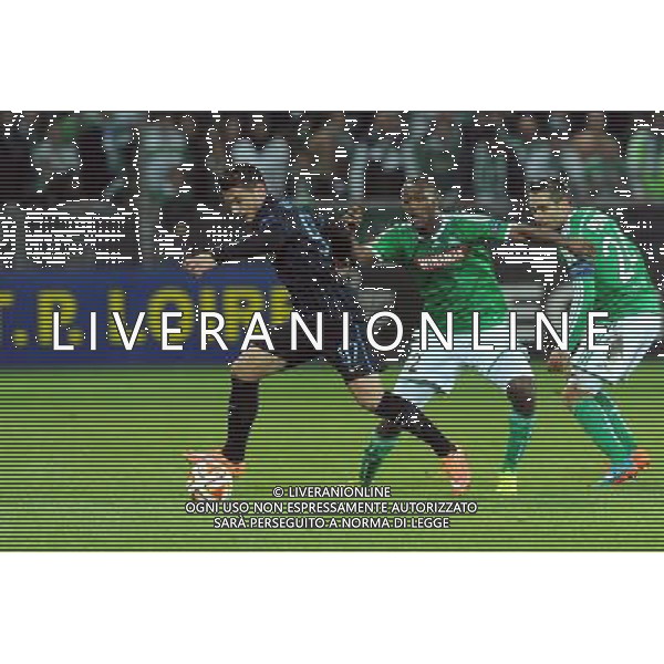 Federico BONAZZOLI - 06.11.2014 - Saint Etienne / Inter Milan - Europa League Photo : Jean Paul Thomas / Icon Sport /AGENZIA ALDO LIVERANI SAS - ITALY ONLY - EDITORIAL USE ONLY