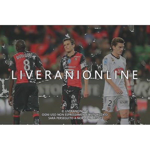 Romain DANZE - 07.11.2014 - Rennes / Lorient - 13eme journee de Ligue 1 Photo : Vincent Michel / Icon Sport /AGENZIA ALDO LIVERANI SAS - ITALY ONLY - EDITORIAL USE ONLY