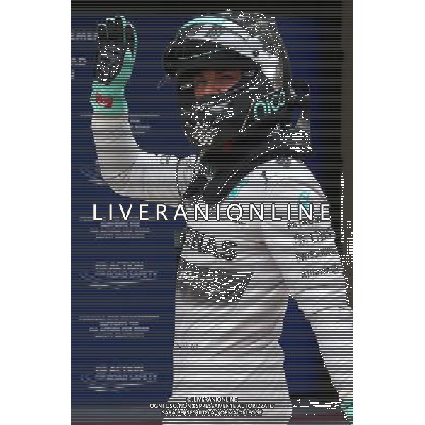 Pole position for Nico Rosberg (GER) Mercedes AMG F1 W05. 08.11.2014. Formula 1 World Championship, Rd 18, Brazilian Grand Prix, Sao Paulo, Brazil, Qualifying Day. - www.xpbimages.com, EMail: requests@xpbimages.com - copy of publication required for printed pictures. Every used picture is fee-liable. © Copyright: Batchelor / XPB Images /AGENZIA ALDO LIVERANI SAS - ITALY ONLY - EDITORIAL USE ONLY - Grand Prix Gp F1 Brasile prove ufficiali
