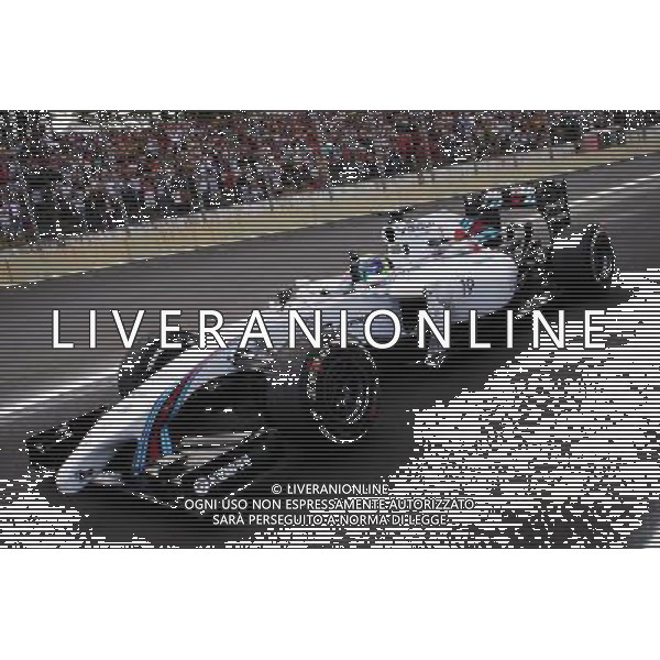 Third placed Felipe Massa (BRA) Williams FW36 celebrates at the end of the race. 09.11.2014. Formula 1 World Championship, Rd 18, Brazilian Grand Prix, Sao Paulo, Brazil, Race Day. AG ALDO LIVERANI SAS ONLY ITALY