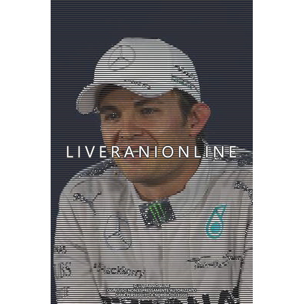 Race winner Nico Rosberg (GER) Mercedes AMG F1 in the FIA Press Conference. 09.11.2014. Formula 1 World Championship, Rd 18, Brazilian Grand Prix, Sao Paulo, Brazil, Race Day. AG ALDO LIVERANI SAS ONLY ITALY