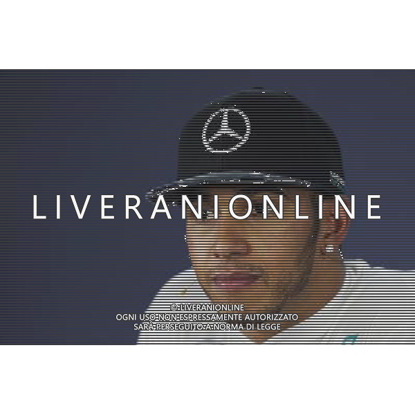 Lewis Hamilton (GBR) Mercedes AMG F1 in the FIA Press Conference. 09.11.2014. Formula 1 World Championship, Rd 18, Brazilian Grand Prix, Sao Paulo, Brazil, Race Day. AG ALDO LIVERANI SAS ONLY ITALY
