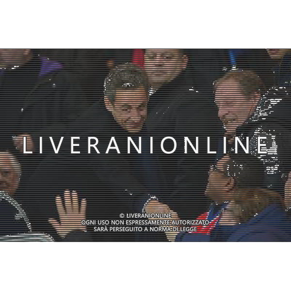 Nicolas SARKOZY - 09.11.2014 - Paris Saint Germain / Marseille - 13eme journee de Ligue 1 Photo : Dave Winter / Icon Sport AG ALDO LIVERANI SAS ONLY ITALY