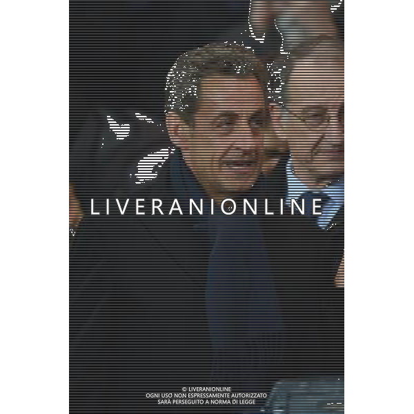 Nicolas SARKOZY - 09.11.2014 - Paris Saint Germain / Marseille - 13eme journee de Ligue 1 Photo : Dave Winter / Icon Sport AG ALDO LIVERANI SAS ONLY ITALY