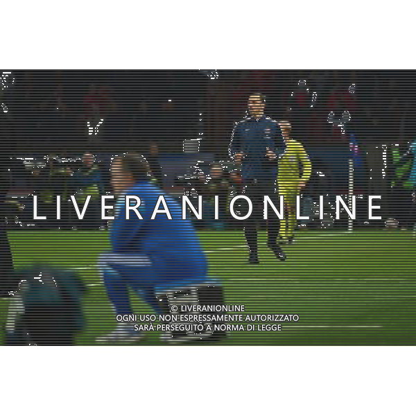 Marcelo BIELSA / Zlatan IBRAHIMOVIC - 09.11.2014 - Paris Saint Germain / Marseille - 13eme journee de Ligue 1 Photo : Dave Winter / Icon Sport AG ALDO LIVERANI SAS ONLY ITALY