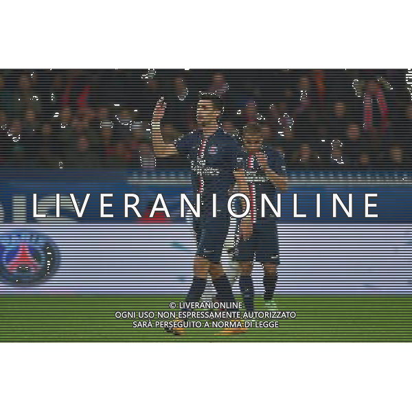 Javier PASTORE / LUCAS MOURA - 09.11.2014 - Paris Saint Germain / Marseille - 13eme journee de Ligue 1 Photo : Dave Winter / Icon Sport AG ALDO LIVERANI SAS ONLY ITALY