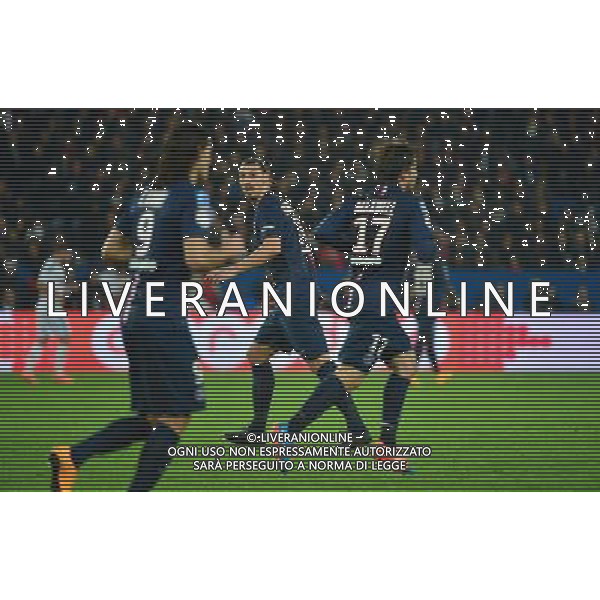 Edinson CAVANI / Zlatan IBRAHIMOVIC / MAXWELL - 09.11.2014 - Paris Saint Germain / Marseille - 13eme journee de Ligue 1 Photo : Dave Winter / Icon Sport AG ALDO LIVERANI SAS ONLY ITALY