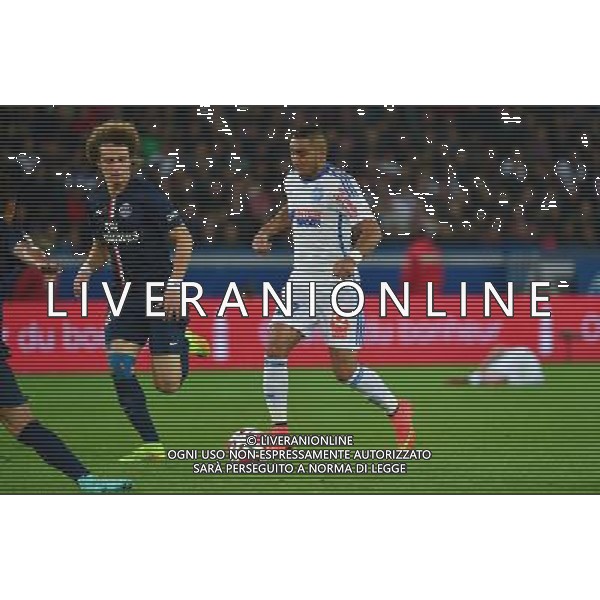 David LUIZ / Dimitri PAYET - 09.11.2014 - Paris Saint Germain / Marseille - 13eme journee de Ligue 1 Photo : Dave Winter / Icon Sport AG ALDO LIVERANI SAS ONLY ITALY