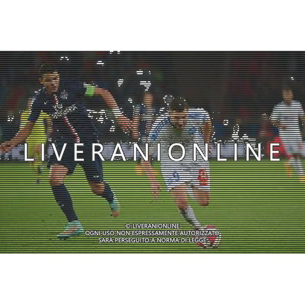 Andre Pierre GIGNAC / Thiago SILVA - 09.11.2014 - Paris Saint Germain / Marseille - 13eme journee de Ligue 1 Photo : Dave Winter / Icon Sport AG ALDO LIVERANI SAS ONLY ITALY
