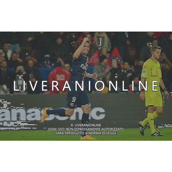 Joie Edinson CAVANI - 09.11.2014 - Paris Saint Germain / Marseille - 13eme journee de Ligue 1 Photo : Dave Winter / Icon Sport AG ALDO LIVERANI SAS ONLY ITALY